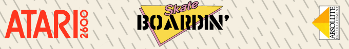 Skate Boardin' A Radical Adventure logo for Atari 2600